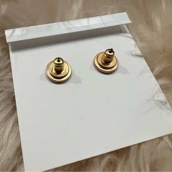 Tory Burch Gold Bar Earrings - Picture 4 of 4
